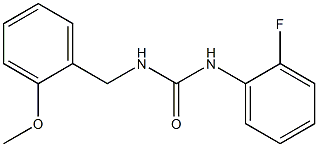 1-(2-fluorophenyl)-3-[(2-methoxyphenyl)methyl]urea Struktur