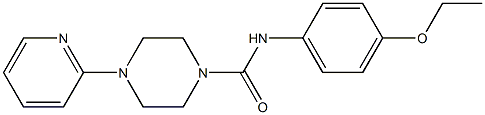 N-(4-ethoxyphenyl)-4-pyridin-2-ylpiperazine-1-carboxamide Struktur