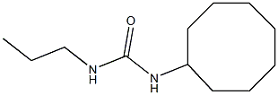 1-cyclooctyl-3-propylurea Struktur