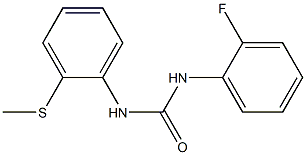 1-(2-fluorophenyl)-3-(2-methylsulfanylphenyl)urea Struktur