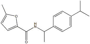 5-methyl-N-[1-(4-propan-2-ylphenyl)ethyl]furan-2-carboxamide