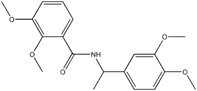 N-[1-(3,4-dimethoxyphenyl)ethyl]-2,3-dimethoxybenzamide Struktur