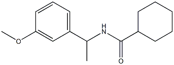 N-[1-(3-methoxyphenyl)ethyl]cyclohexanecarboxamide Struktur