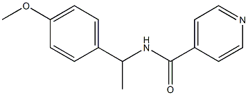 N-[1-(4-methoxyphenyl)ethyl]pyridine-4-carboxamide Struktur