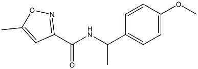 N-[1-(4-methoxyphenyl)ethyl]-5-methyl-1,2-oxazole-3-carboxamide Struktur