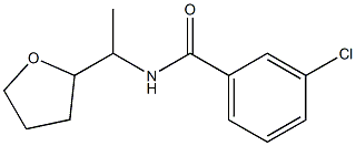 3-chloro-N-[1-(oxolan-2-yl)ethyl]benzamide Struktur