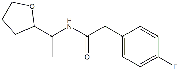 2-(4-fluorophenyl)-N-[1-(oxolan-2-yl)ethyl]acetamide Struktur