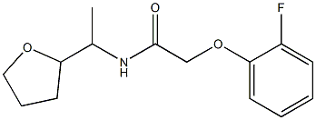 2-(2-fluorophenoxy)-N-[1-(oxolan-2-yl)ethyl]acetamide Struktur