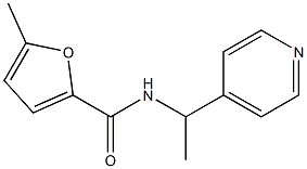 5-methyl-N-(1-pyridin-4-ylethyl)furan-2-carboxamide Struktur