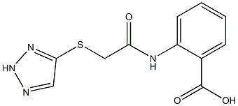 2-[[2-(2H-triazol-4-ylsulfanyl)acetyl]amino]benzoic acid Struktur