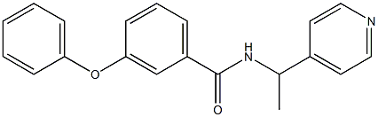 3-phenoxy-N-(1-pyridin-4-ylethyl)benzamide Struktur