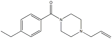 (4-ethylphenyl)-(4-prop-2-enylpiperazin-1-yl)methanone Struktur