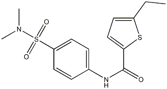 N-[4-(dimethylsulfamoyl)phenyl]-5-ethylthiophene-2-carboxamide Struktur