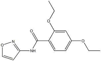 2,4-diethoxy-N-(1,2-oxazol-3-yl)benzamide Struktur