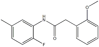 N-(2-fluoro-5-methylphenyl)-2-(2-methoxyphenyl)acetamide Struktur