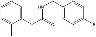 N-[(4-fluorophenyl)methyl]-2-(2-methylphenyl)acetamide Struktur