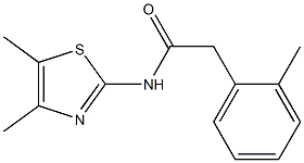 N-(4,5-dimethyl-1,3-thiazol-2-yl)-2-(2-methylphenyl)acetamide Struktur