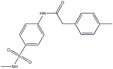 2-(4-methylphenyl)-N-[4-(methylsulfamoyl)phenyl]acetamide Struktur