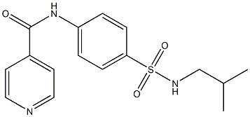 N-[4-(2-methylpropylsulfamoyl)phenyl]pyridine-4-carboxamide Struktur