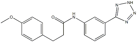 3-(4-methoxyphenyl)-N-[3-(2H-tetrazol-5-yl)phenyl]propanamide Struktur