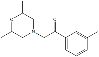 1-(2,6-dimethylmorpholin-4-yl)-2-(3-methylphenyl)ethanone Struktur