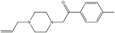 2-(4-methylphenyl)-1-(4-prop-2-enylpiperazin-1-yl)ethanone Struktur