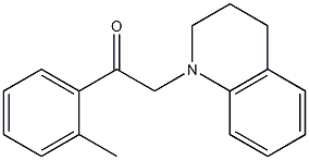 1-(3,4-dihydro-2H-quinolin-1-yl)-2-(2-methylphenyl)ethanone Struktur