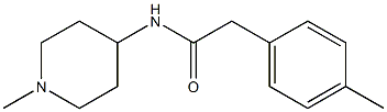 2-(4-methylphenyl)-N-(1-methylpiperidin-4-yl)acetamide Structure