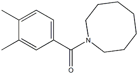 azocan-1-yl-(3,4-dimethylphenyl)methanone Struktur