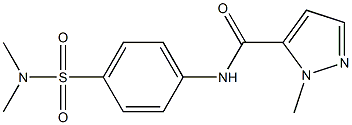 N-[4-(dimethylsulfamoyl)phenyl]-2-methylpyrazole-3-carboxamide Struktur