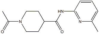 1-acetyl-N-(6-methylpyridin-2-yl)piperidine-4-carboxamide Struktur