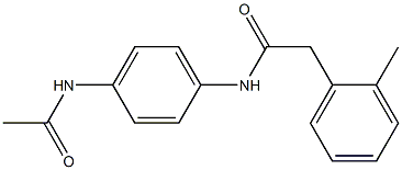 N-(4-acetamidophenyl)-2-(2-methylphenyl)acetamide Struktur