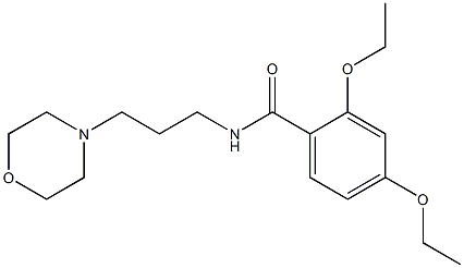 2,4-diethoxy-N-(3-morpholin-4-ylpropyl)benzamide Struktur