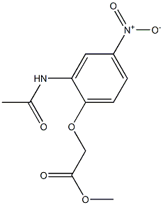 methyl 2-(2-acetamido-4-nitrophenoxy)acetate Struktur