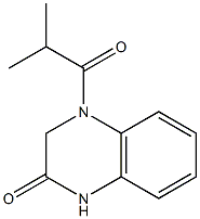 4-(2-methylpropanoyl)-1,3-dihydroquinoxalin-2-one Struktur