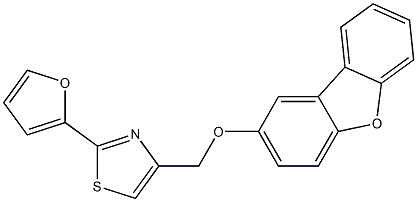 4-(dibenzofuran-2-yloxymethyl)-2-(furan-2-yl)-1,3-thiazole