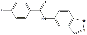 4-fluoro-N-(1H-indazol-5-yl)benzamide Struktur