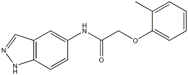 N-(1H-indazol-5-yl)-2-(2-methylphenoxy)acetamide Struktur