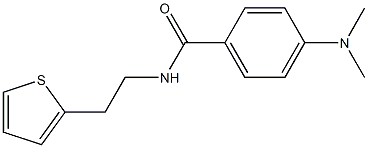 4-(dimethylamino)-N-(2-thiophen-2-ylethyl)benzamide Struktur