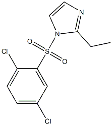 1-(2,5-dichlorophenyl)sulfonyl-2-ethylimidazole Struktur