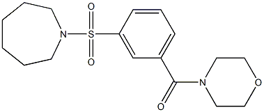 [3-(azepan-1-ylsulfonyl)phenyl]-morpholin-4-ylmethanone Struktur