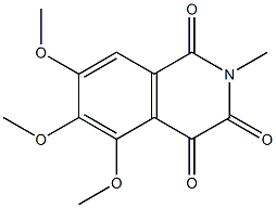 5,6,7-trimethoxy-2-methylisoquinoline-1,3,4-trione Struktur