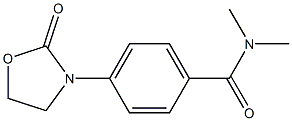 N,N-dimethyl-4-(2-oxo-1,3-oxazolidin-3-yl)benzamide Struktur