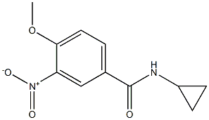 N-cyclopropyl-4-methoxy-3-nitrobenzamide Struktur