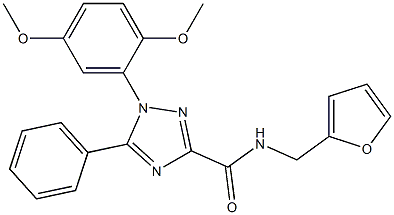 1-(2,5-dimethoxyphenyl)-N-(furan-2-ylmethyl)-5-phenyl-1,2,4-triazole-3-carboxamide Structure