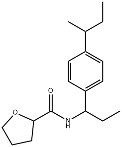 N-[1-(4-butan-2-ylphenyl)propyl]oxolane-2-carboxamide Struktur