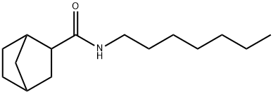 N-heptylbicyclo[2.2.1]heptane-3-carboxamide Struktur