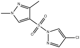 4-(4-chloropyrazol-1-yl)sulfonyl-1,3-dimethylpyrazole Struktur