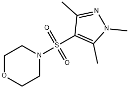 4-(1,3,5-trimethylpyrazol-4-yl)sulfonylmorpholine Struktur