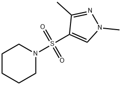 1-(1,3-dimethylpyrazol-4-yl)sulfonylpiperidine Structure